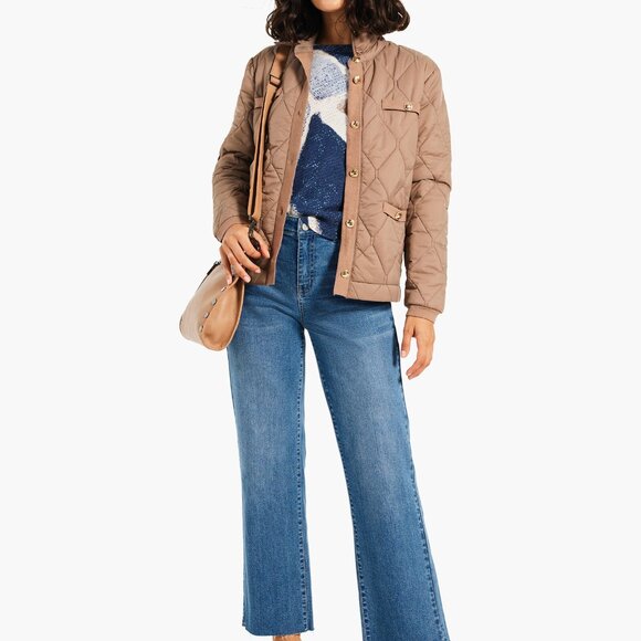 NWT - Nic + Zoe Printed Tiles Femme Sleeve Sweater, Size Medium - Picture 7 of 10